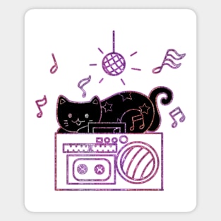 Funky disco cat Magnet